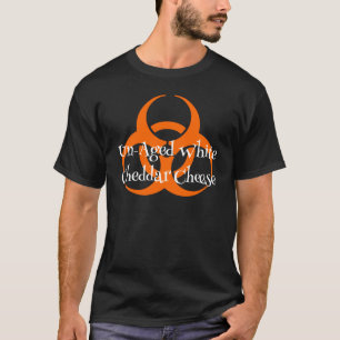 Bio Hazard Symbol with Un-Aged White T-Shirt
