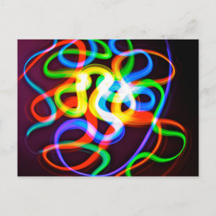 Bio-luminescent Worms Postcard