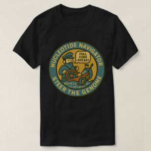 Bio-Sea Captain Steer the Genome Voyage T-Shirt