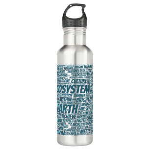 Bio Word Cloud Text Model Biodiversity 710 Ml Water Bottle