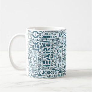 Bio Word Cloud Text Reason Biodiversity Coffee Mug