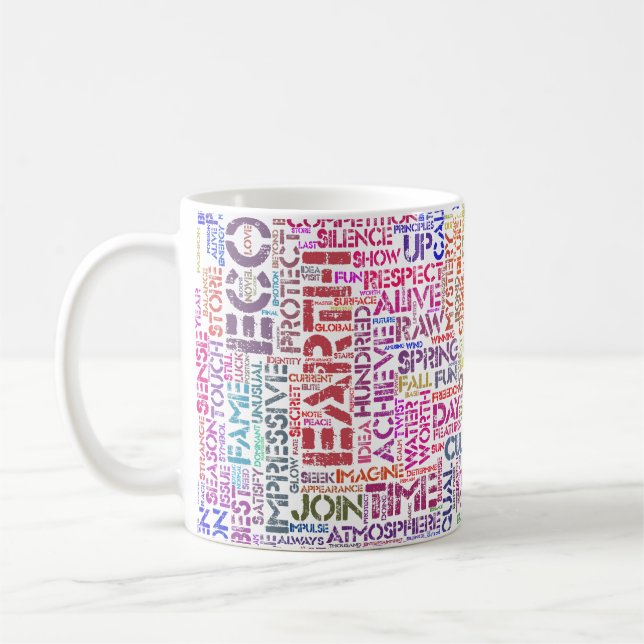 Bio Word Cloud Text Reason Biodiversity Coffee Mug (Left)