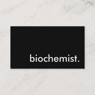 biochemist. business card