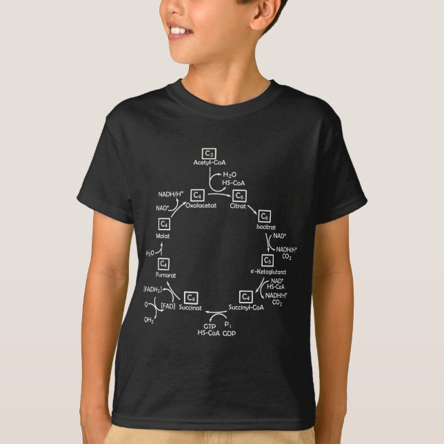 Biochemist Citric Acid Cycle Biology Biologist Bio T-Shirt (Front)