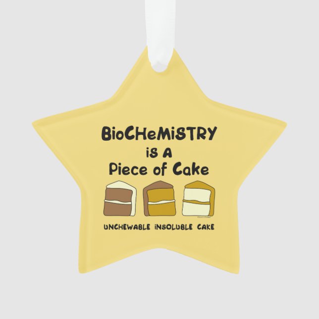 Biochemistry Cake Ornament (Front)
