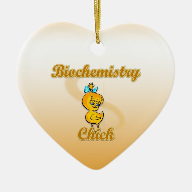 Biochemistry Chick Ceramic Tree Decoration (Front)