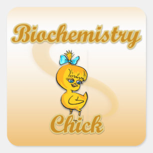 Biochemistry Chick Square Sticker
