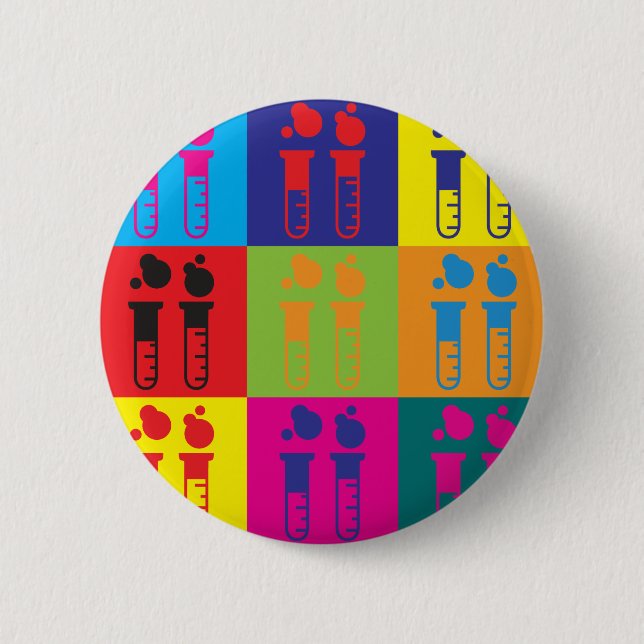 Biochemistry Pop Art 6 Cm Round Badge (Front)