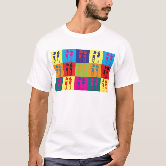 Biochemistry Pop Art T-Shirt (Front)