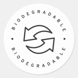 Biodegradable Classic Round Sticker