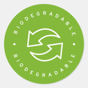 Biodegradable Classic Round Sticker