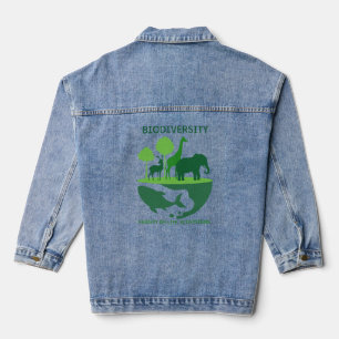 Biodiversity Harmony Grey Denim Jacket