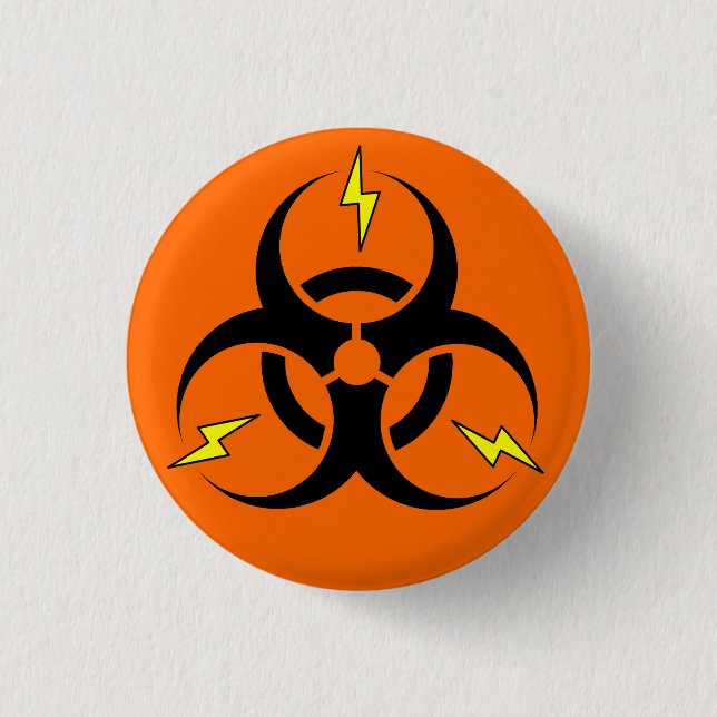 Bioelectric Hazard 3 Cm Round Badge (Front)