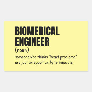 Bioengineer Funny Definition Gift Rectangular Sticker