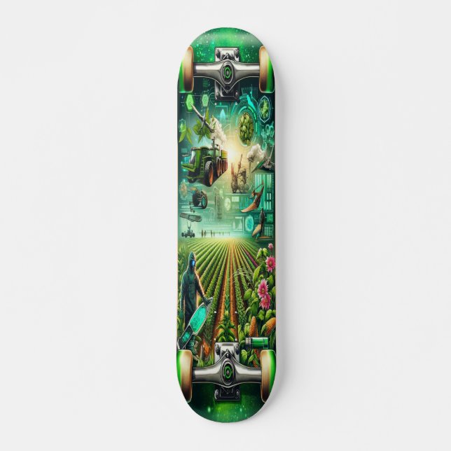 "Bioengineered Eden Deck" Skateboard (Front)