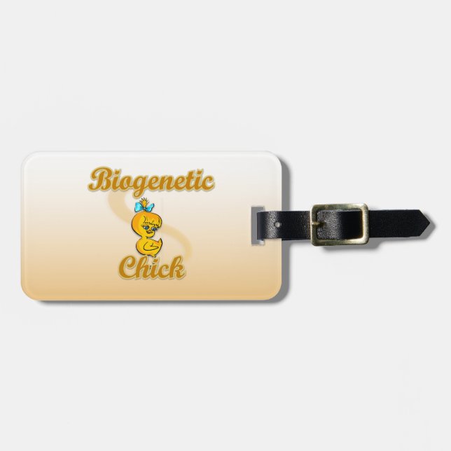 Biogenetic Chick Luggage Tag (Front Horizontal)