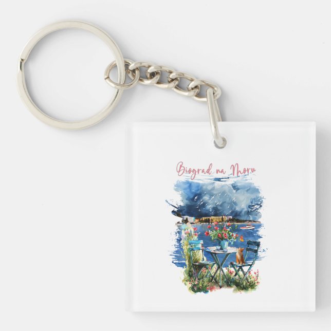 Biograd na moru 3 key ring (Front)