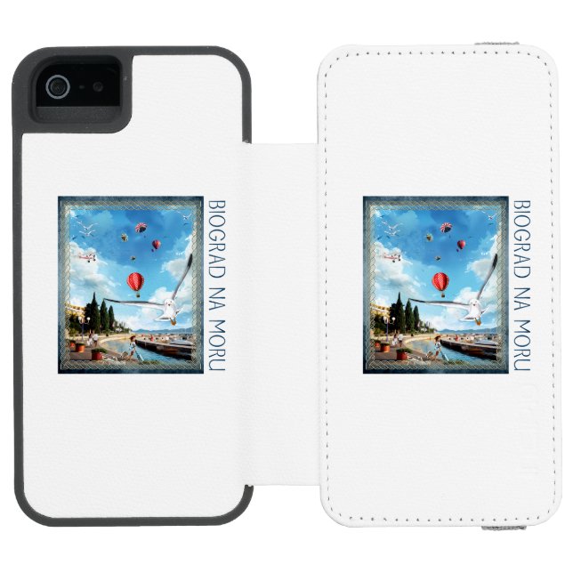 Biograd na moru 4 incipio iPhone wallet case (Folio Open)