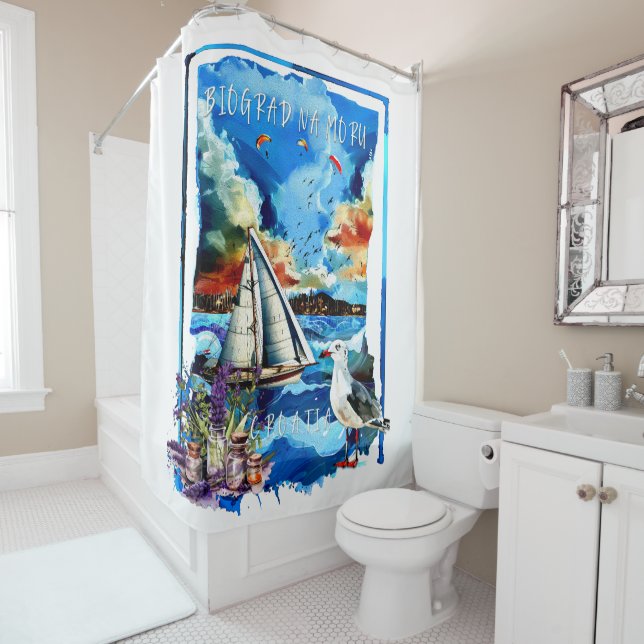 Biograd na Moru Shower Curtain (In Situ)