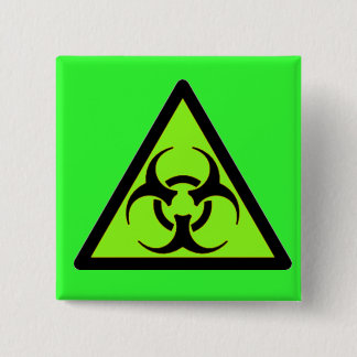 Biohazard 04 15 cm square badge