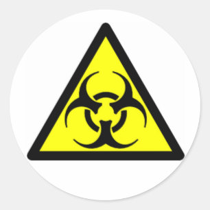 Biohazard 04 classic round sticker