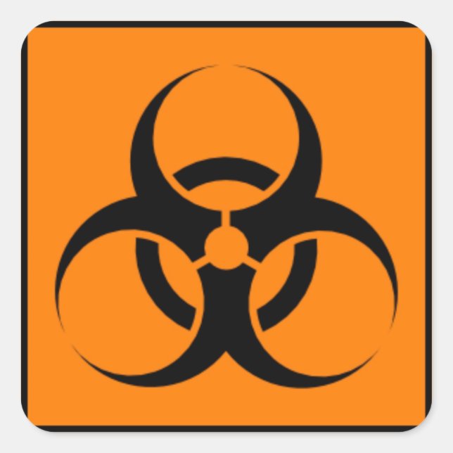 Biohazard 05 square sticker (Front)