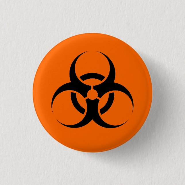 Biohazard 3 Cm Round Badge (Front)
