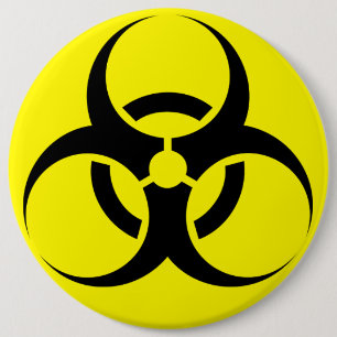 Biohazard 6 Cm Round Badge