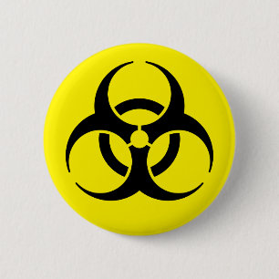 Biohazard 6 Cm Round Badge