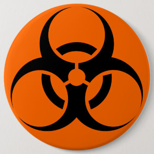 Biohazard 6 Cm Round Badge