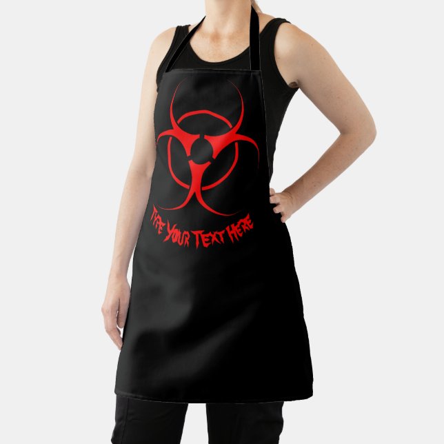 Biohazard Aprons Personalised Biohazard BBQ Apron (Insitu)