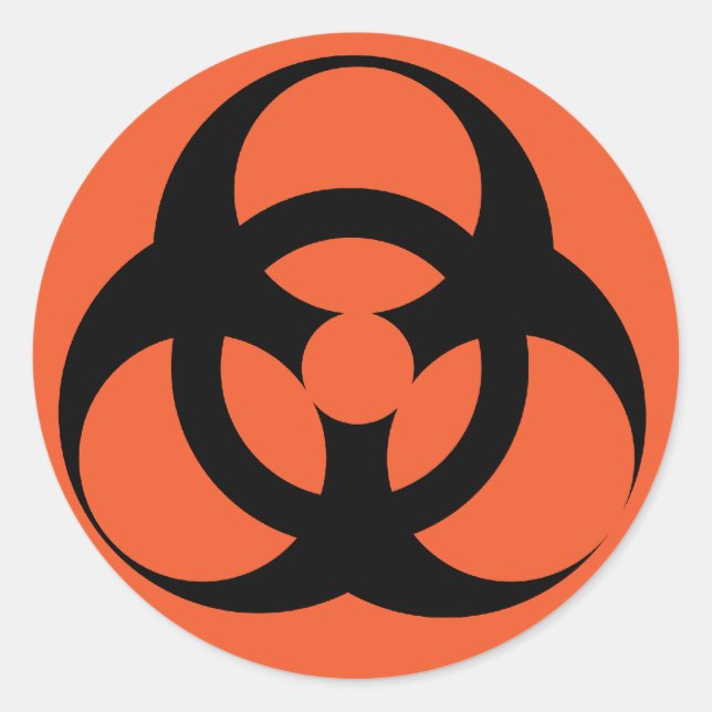 Biohazard - Biological Hazard Classic Round Sticker (Front)