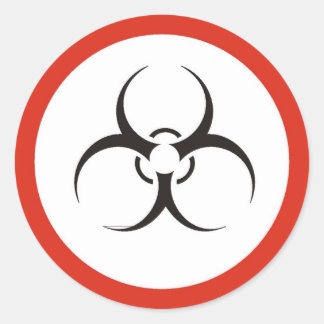 BioHazard Classic Round Sticker