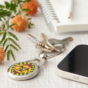 Biohazard Design by Kenneth Yoncich Key Ring