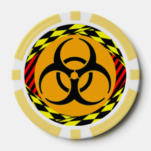Biohazard Design by Kenneth Yoncich Poker Chips