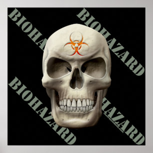 Biohazard Evil Skull Poster