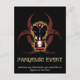 Biohazard Gas Mask Customisable Invitation