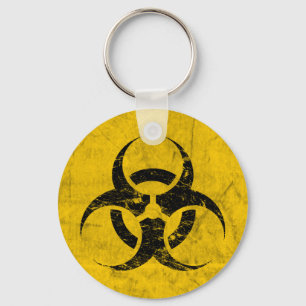 Biohazard Grunge Customisable Key Ring