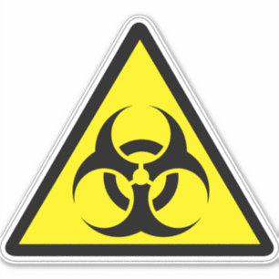 Biohazard Hazard Symbol Label