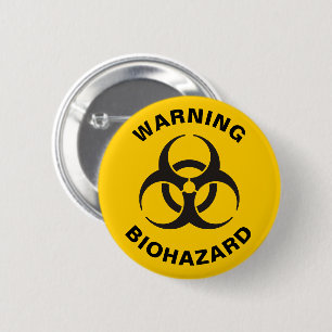 Biohazard Icon 6 Cm Round Badge