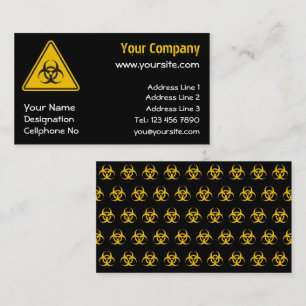 Biohazard Icon Business Card