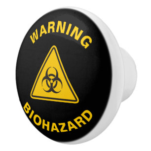 Biohazard Icon Ceramic Knob