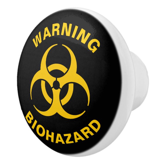 Biohazard Icon Ceramic Knob (Right)