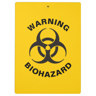 Biohazard Icon Clipboard