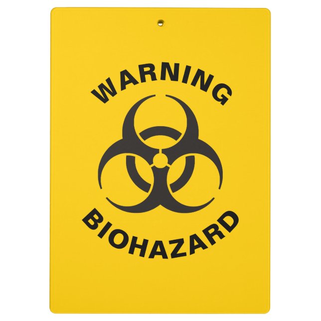 Biohazard Icon Clipboard (Back)