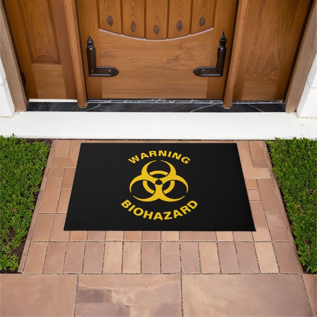 Biohazard Icon Doormat (Outdoor)