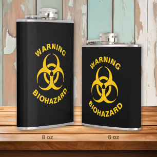 Biohazard Icon Hip Flask
