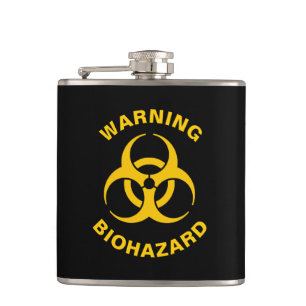 Biohazard Icon Hip Flask