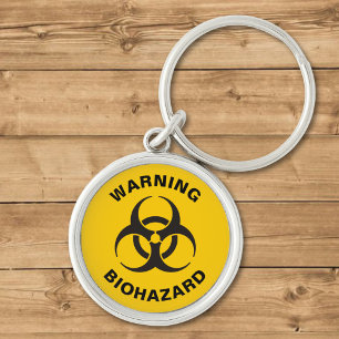 Biohazard Icon Key Ring
