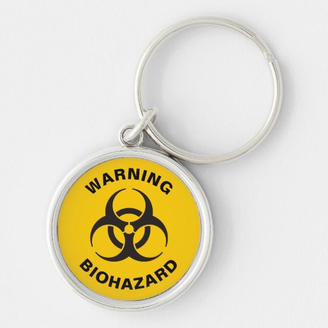 Biohazard Icon Key Ring (Front)